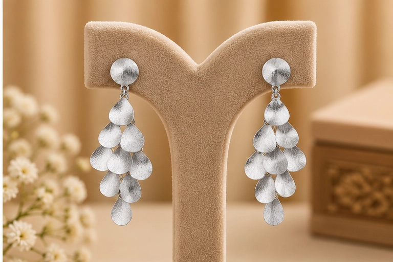 RKJ Silver Earrings 001 view 3