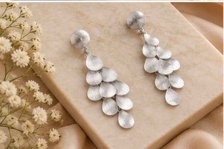 RKJ Silver Earrings 001 view 2