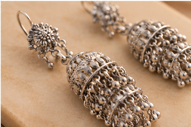 RKJ Silver Earrings 003 view 4