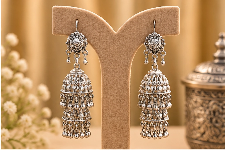 RKJ Silver Earrings 003 view 3