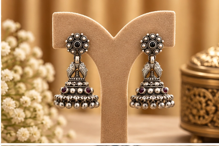 RKJ Silver Earrings 004 view 3