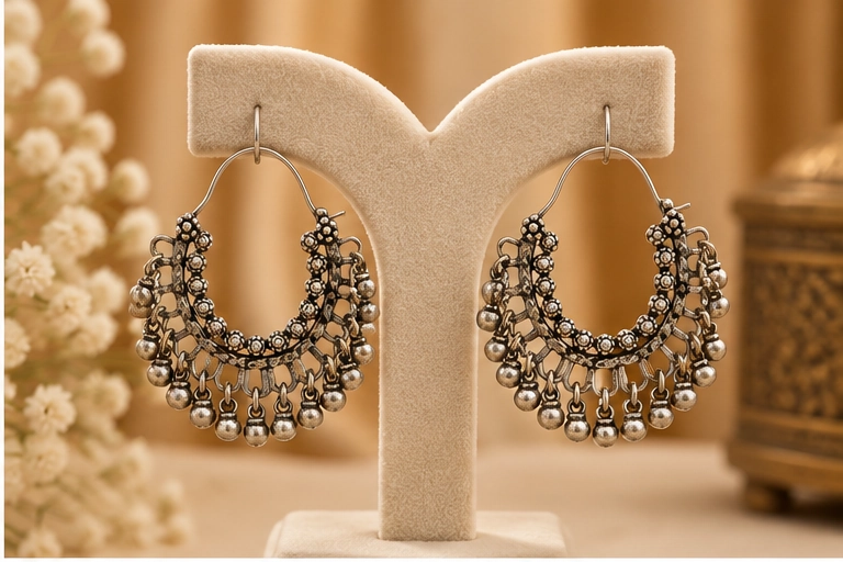 RKJ Silver Earrings 005 view 3