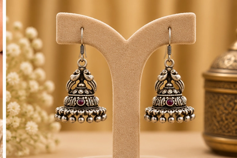 Silver Earring view 3